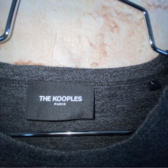 The Kooples Men’s Skull Patch Wool-Blend Tee Size Large - Picture 5 of 6